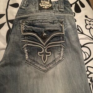 Rock Revival  Jeans with Embroidered Pockets